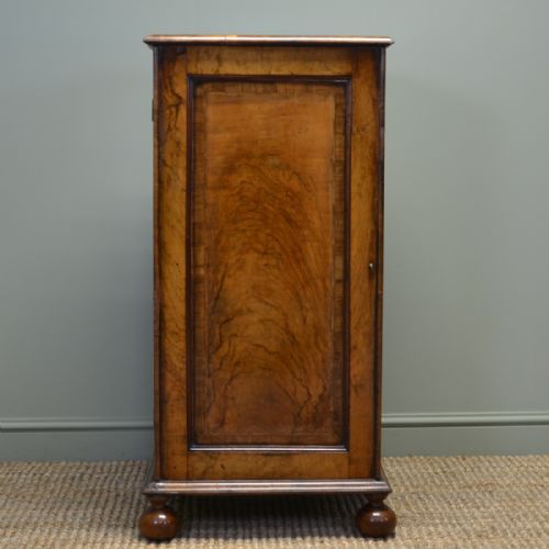 Edwardian Walnut Queen Anne Design Antique Cupboard