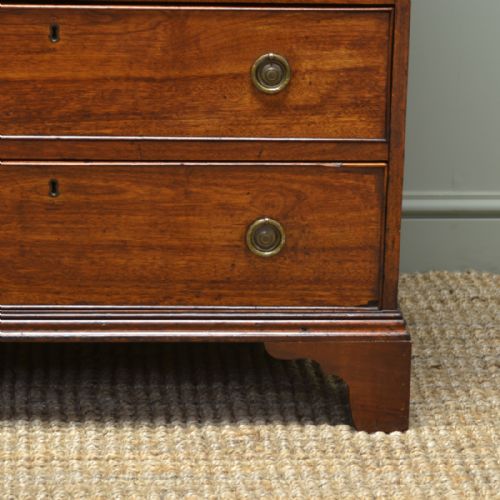 fig 1. Country Georgian Mahogany Antique Chest Of Drawers