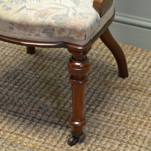 fig 2. Beautifully Figured Set of Six Victorian Mahogany Spoon Back Dining Chairs
