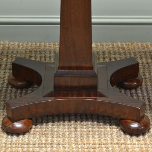 fig 1. Beautifully Figured Victorian Flamed Mahogany Antique Side Games Table