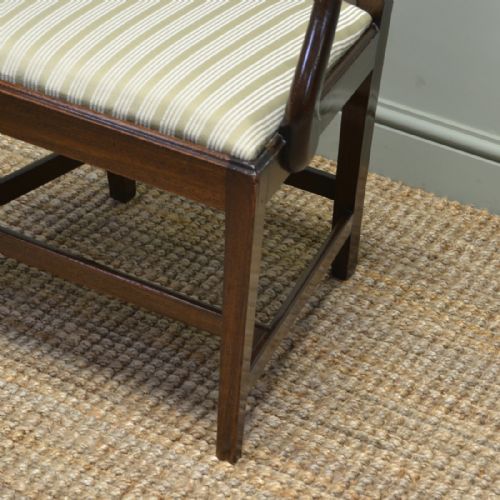 fig 1. Georgian Mahogany Hepplewhite Design Carver Desk Chair
