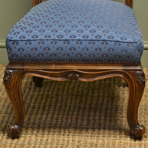 fig 1. Pair of Edwardian Bergere Antique Walnut Side Chairs