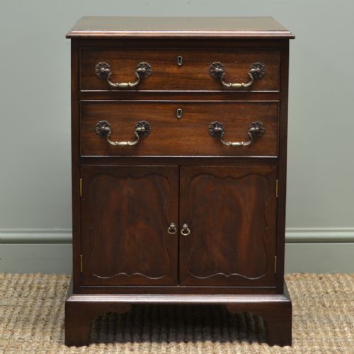 Small Mahogany Edwardian Antique Cabinet