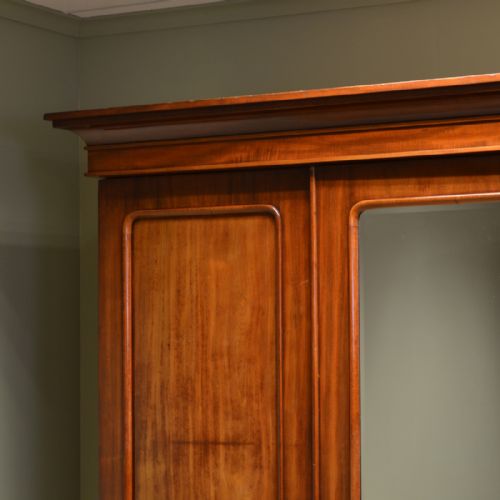 fig 1. Quality Victorian Mahogany Antique Triple Wardrobe