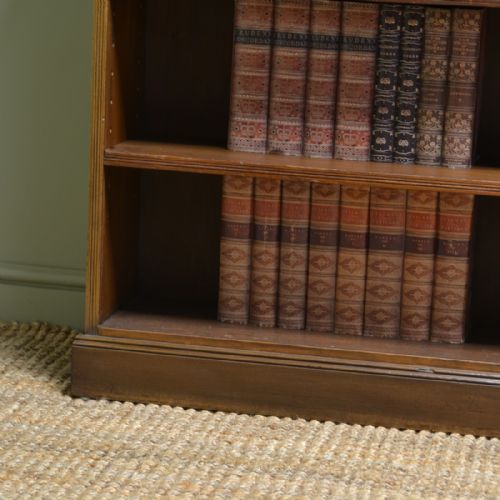 fig 1. Large Country Victorian Antique Beech Double Open Bookcase