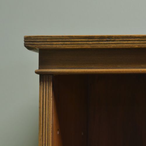 fig 2. Large Country Victorian Antique Beech Double Open Bookcase