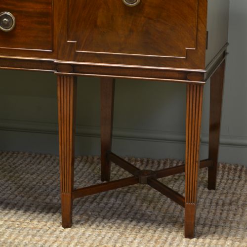 fig 1. Spectacular Waring and Gillows Edwardian Figured Mahogany Antique Sideboard