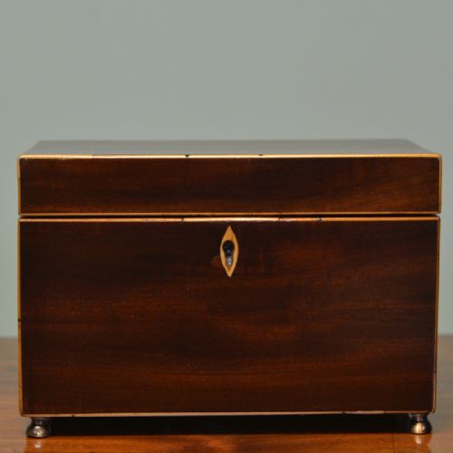 Fine Regency Mahogany Antique Tea Caddy