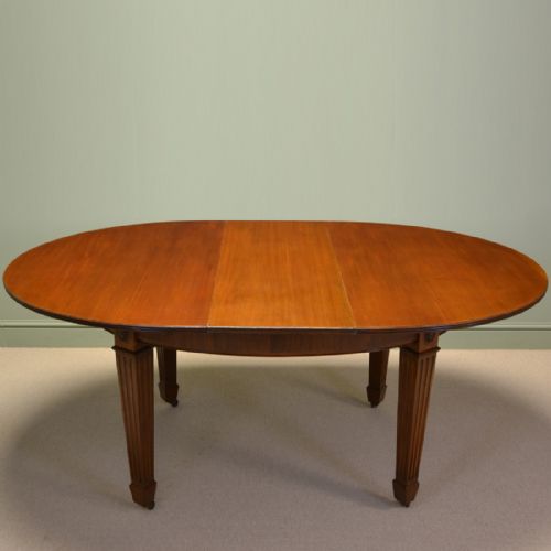 Waring and Gillows Edwardian Antique Mahogany Extending Dining Table