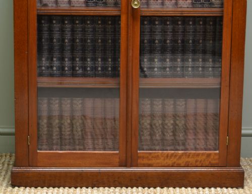 fig 1. Small Victorian Mahogany Antique Glazed Bookcase