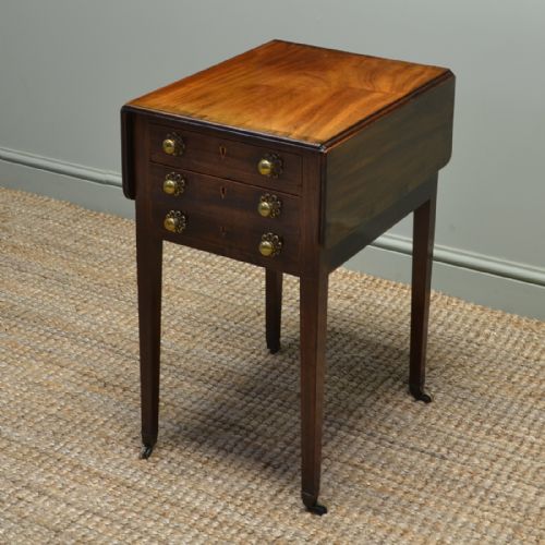 Elegant Regency Mahogany Antique Side / Sofa Table