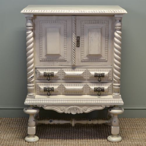 
Unusual Victorian Painted Antique Cupboard

