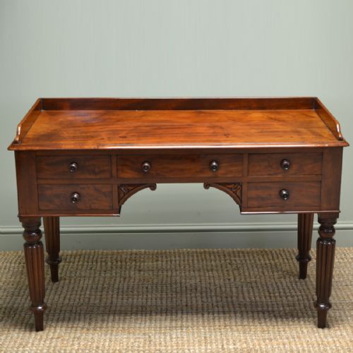 Quality Regency Mahogany Antique Gillows Design Writing Table / Desk