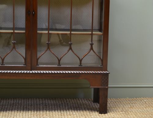 fig 1. Quality Chippendale Design Edwardian Mahogany Display Cabinet