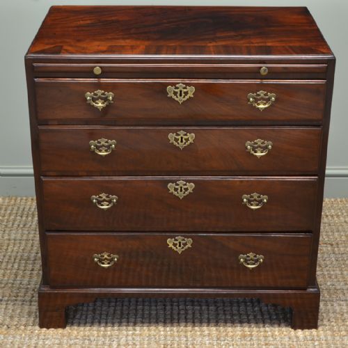fig 1. Rare Small Georgian Mahogany Antique Caddy Chest
