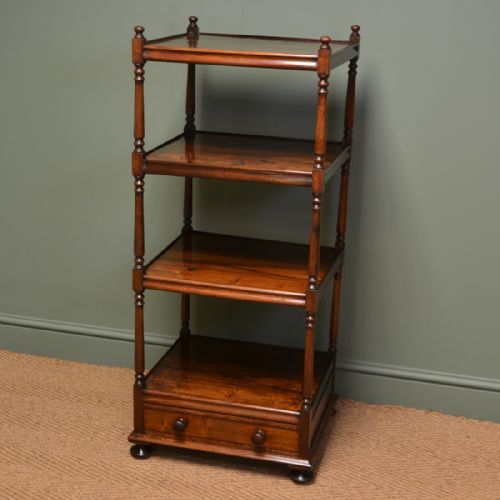 Unusual Regency Rosewood Antique What Not