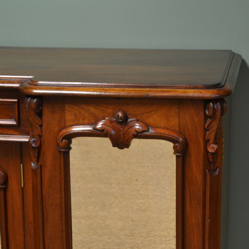 fig 1. Spectacular Victorian Mahogany Antique Sideboard