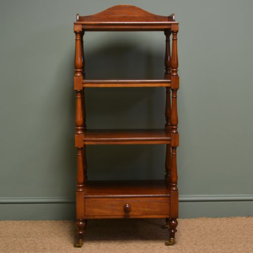 Unusual Victorian Mahogany Antique What Not