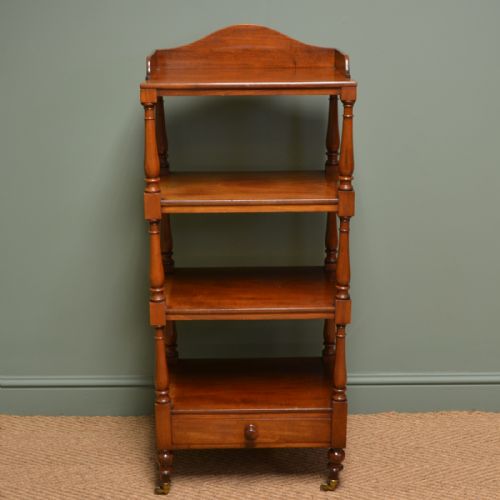 fig 1. Unusual Victorian Mahogany Antique What Not