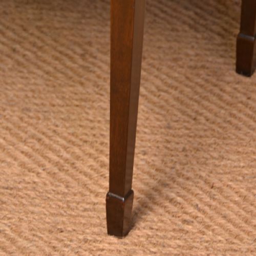 fig 1. Elegant Edwardian Serpentine Mahogany Antique Side Table