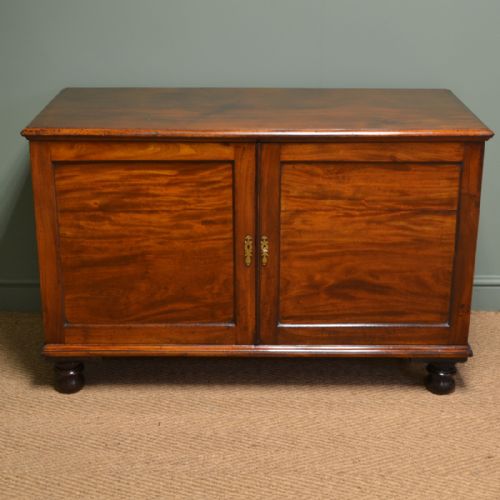 Regency Mahogany Antique Low Press Cupboard