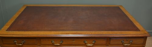 fig 1. Large Edwardian Walnut Antique Office Desk
