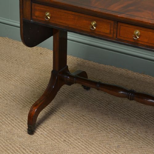 fig 1. Fine Characterful Victorian Mahogany Antique Sofa Table