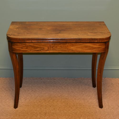 Stunning Regency Rosewood Antique Side / Tea Table