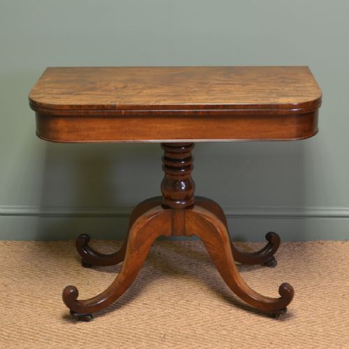 Elegant Regency Mahogany Antique Tea / Side Table
