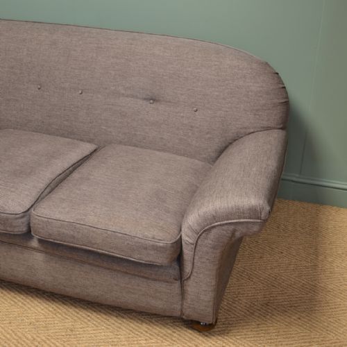 fig 1. Comfortable Large Edwardian Antique Settee