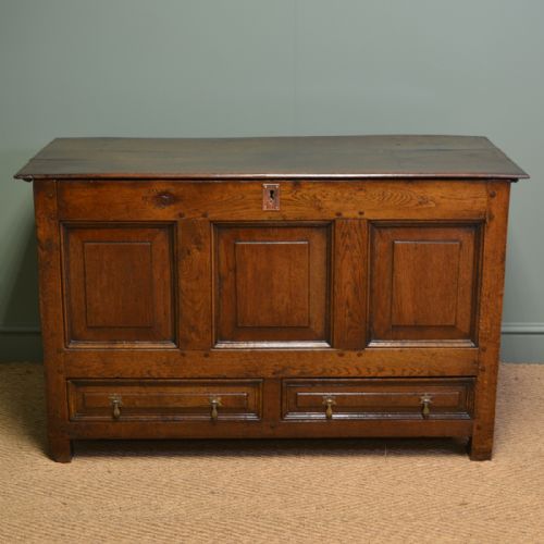 Country Period Oak Antique Mule Chest