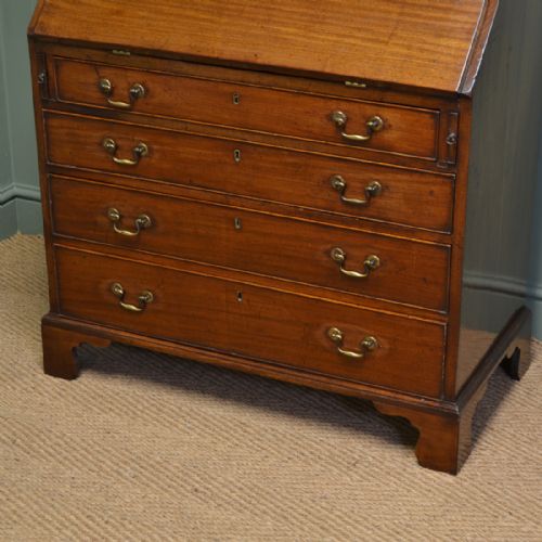 fig 1. Small Georgian Mahogany Antique Bureau