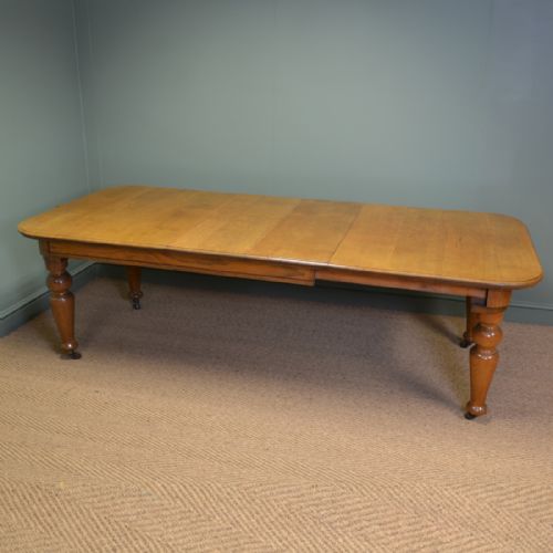 
Super Quality Large Golden Oak Antique Victorian Extending Dining Table
