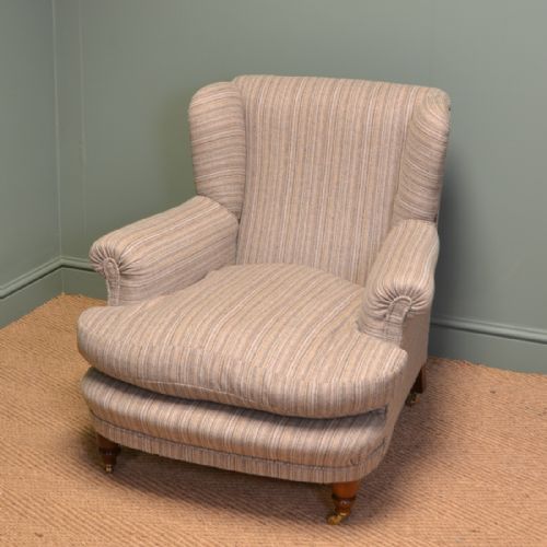 Fabulous Quality Comfortable Victorian Howard Design Antique Arm Chair