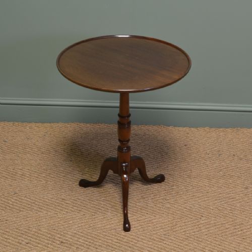 High Quality Edwardian Mahogany Antique Occasional Wine / Lamp Table