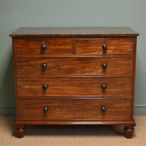 Superb Quality Regency Mahogany Antique Chest of Drawers