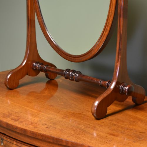 fig 1. Elegant Victorian Mahogany Antique Dressing Table Mirror