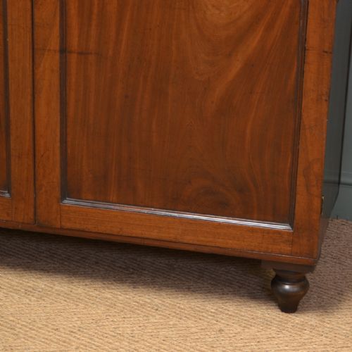 fig 1. Large Georgian Mahogany Antique Linen Cupboard