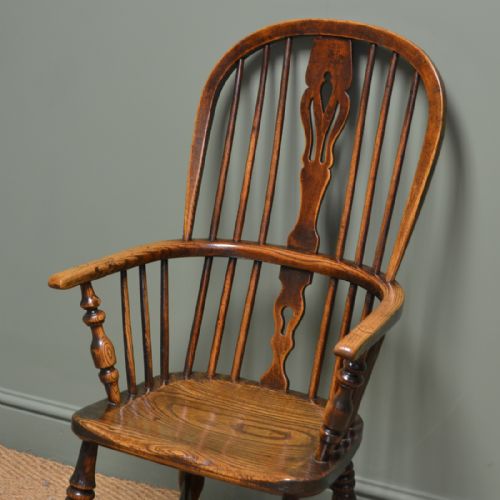 fig 2. Country House Georgian Oak and Elm Antique Windsor Chair