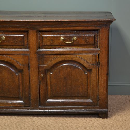 fig 1. Large Country House George II Antique Oak Dresser Base