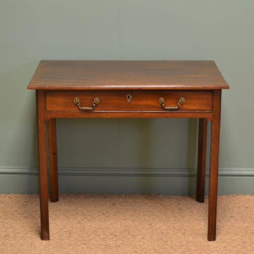 Elegant Georgian Mahogany Antique Side Table