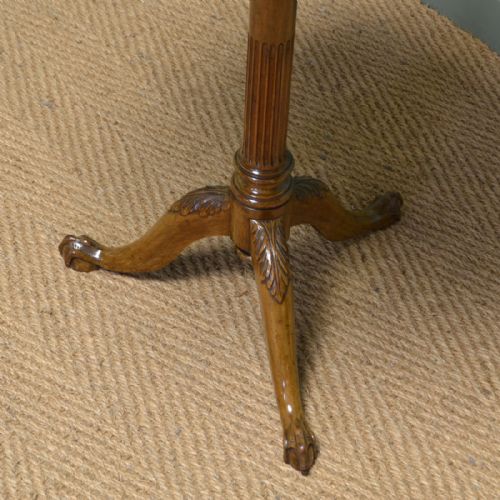 fig 1. Edwardian Antique Walnut Pie Crust Edge Occasional Table