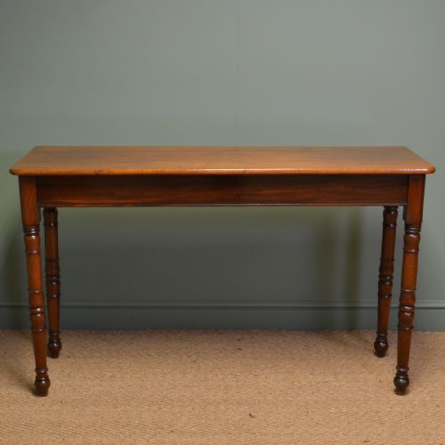 Unusual Early Victorian Antique Console Table