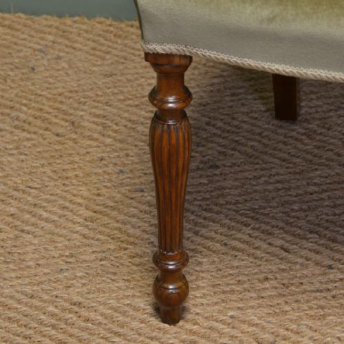 fig 1. Quality Sheraton Inlaid Mahogany Victorian Antique Desk Chair.