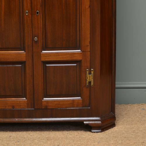 fig 1. Quality Georgian Mahogany Floor Standing Corner Cupboard