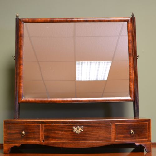 Regency Mahogany Antique Dressing Table Mirror