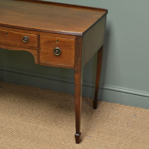 fig 1. Elegant Victorian Mahogany Bow Front Antique Side Table