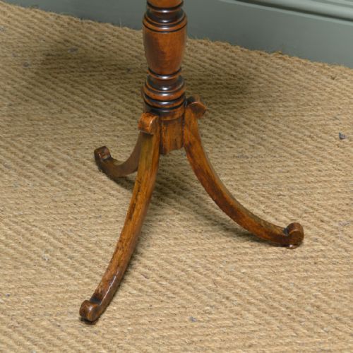 fig 1. Unusual Victorian Satinwood Country Antique Occasional Lamp Table