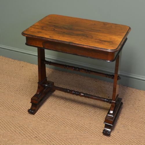 
Striking Victorian Rosewood Antique Side / Lamp Table
