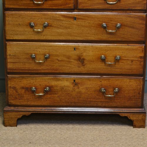 fig 1. Stunning George III Mahogany Antique Chest Of Drawers